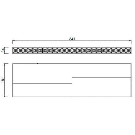 Схема с размерами Donolux DL18786/24M Black 4000K