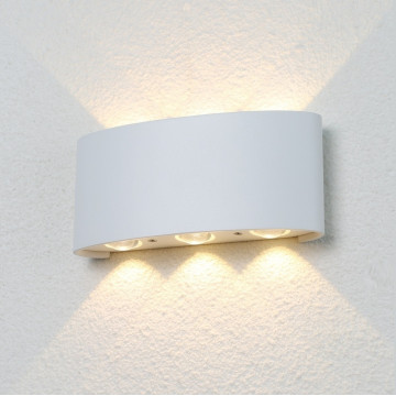 Настенный светодиодный светильник Crystal Lux CLT 023W3 WH 1400/434, IP54, LED 6W 3000K 405lm CRI>80