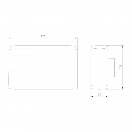 Схема с размерами Elektrostandard a041314