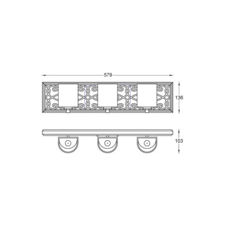 Схема с размерами Vele Luce VL4164W03