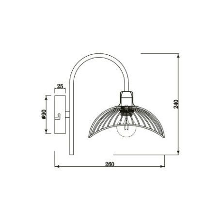 Схема с размерами Vele Luce VL5387W01