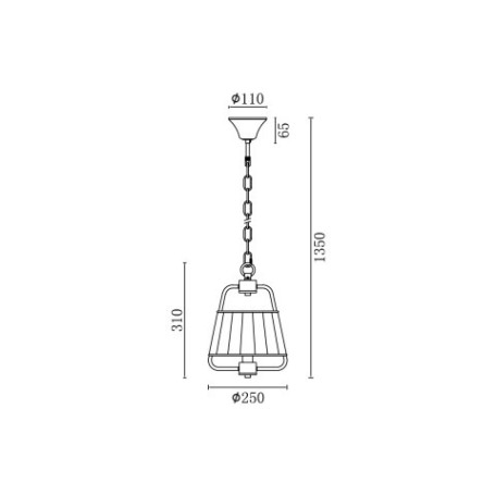 Схема с размерами Vele Luce VL4254P01