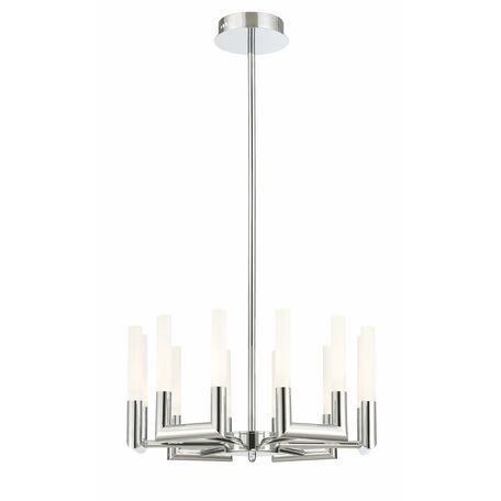 Светодиодная люстра на составной штанге Lucia Tucci Illuminazione FLOP 3390.12 chrome, LED 36W 3200K