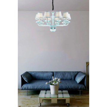 Подвесная люстра Lucia Tucci Illuminazione Ashanti 1260.10 blue, 10xE14x40W - миниатюра 2