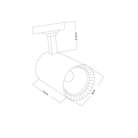 Схема с размерами Arte Lamp A2664PL-1BK