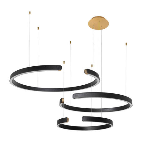 Подвесной светодиодный светильник Loft It Ring 10025/3 Black, LED 108W 3000K 6900lm