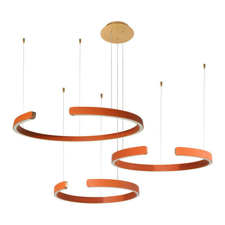 Подвесной светодиодный светильник Loft It Ring 10025/3 Orange, LED 108W 3000K 6900lm