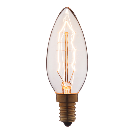 Лампа накаливания Loft It Edison Bulb 3540-G свеча E14 40W 220V, гарантия нет гарантии