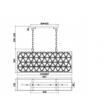 Схема с размерами Maytoni MOD069PL-04CH