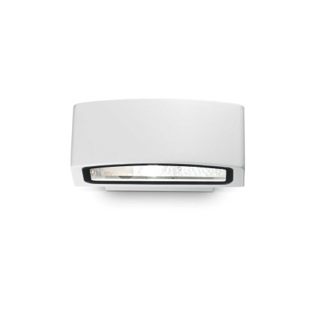 Настенный светильник Ideal Lux ANDROMEDA AP1 BIANCO 066868, IP55, 1xE27x60W, белый, металл, стекло - миниатюра 1