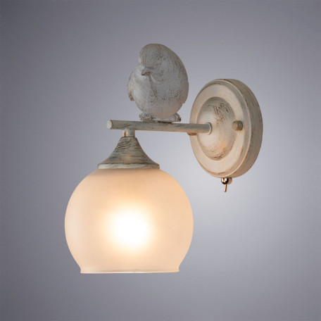 Бра Arte Lamp Gemelli A2150AP-1WG, 1xE27x60W - миниатюра 2