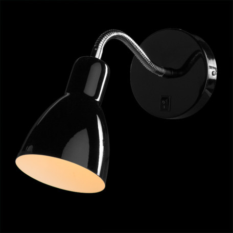 Бра с регулировкой направления света Arte Lamp Dorm A1408AP-1BK, 1xE14x40W - миниатюра 2