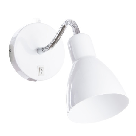 Бра с регулировкой направления света Arte Lamp Dorm A1408AP-1WH, 1xE14x40W