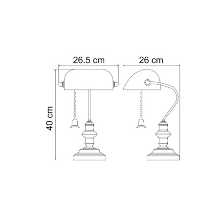 Схема с размерами Arte Lamp A2493LT-1AB