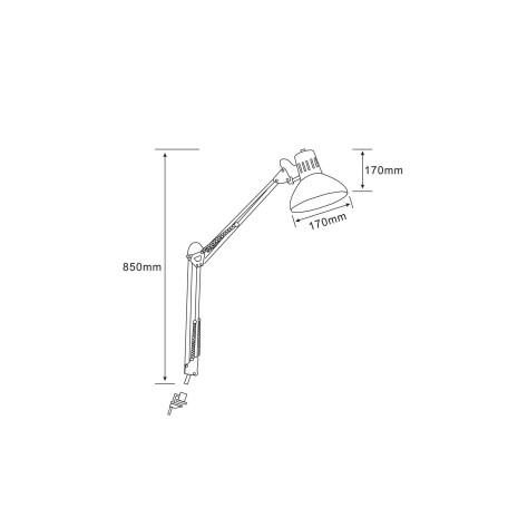 Схема с размерами Arte Lamp A6068LT-1SS